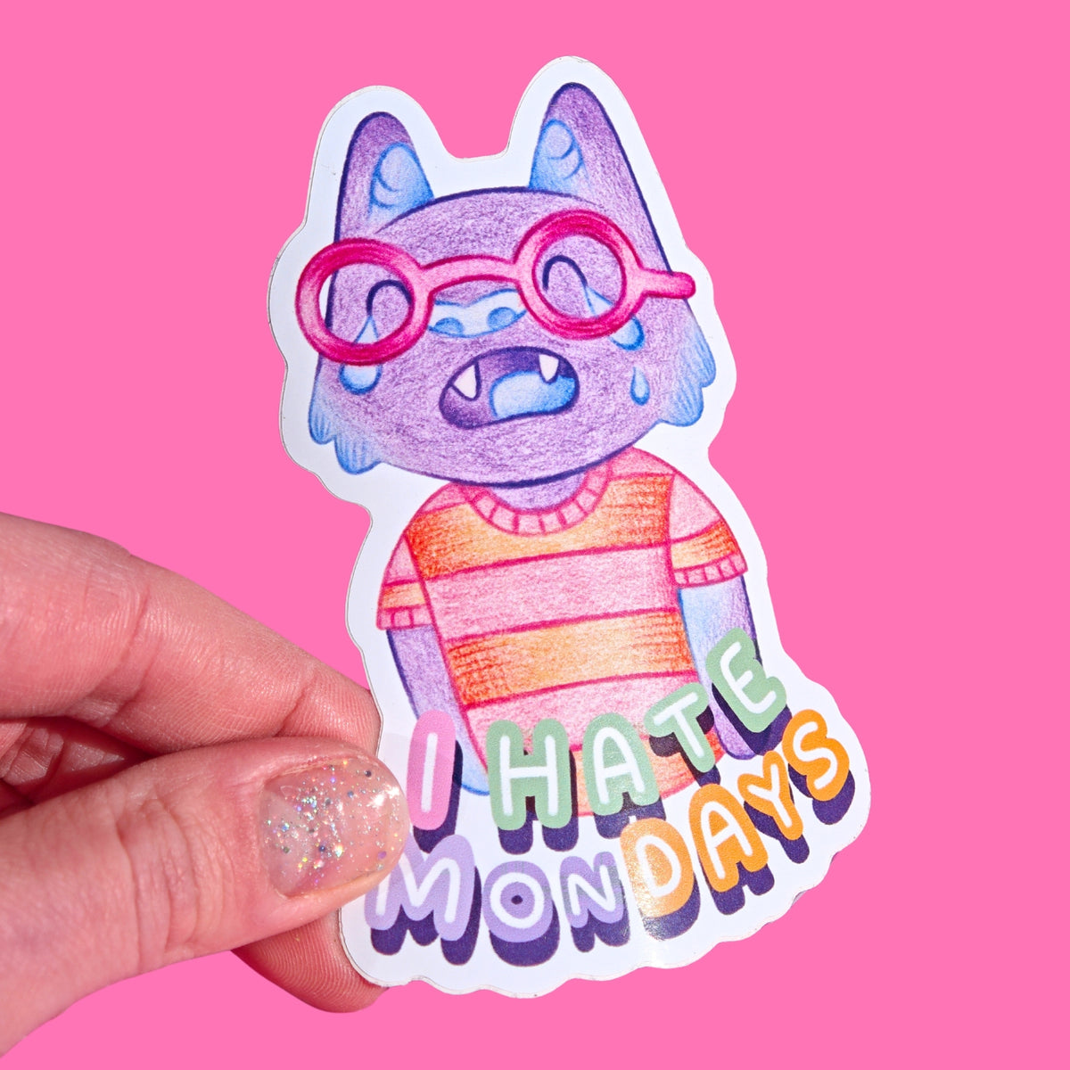 Large Sticker - Cheech hates Mondays