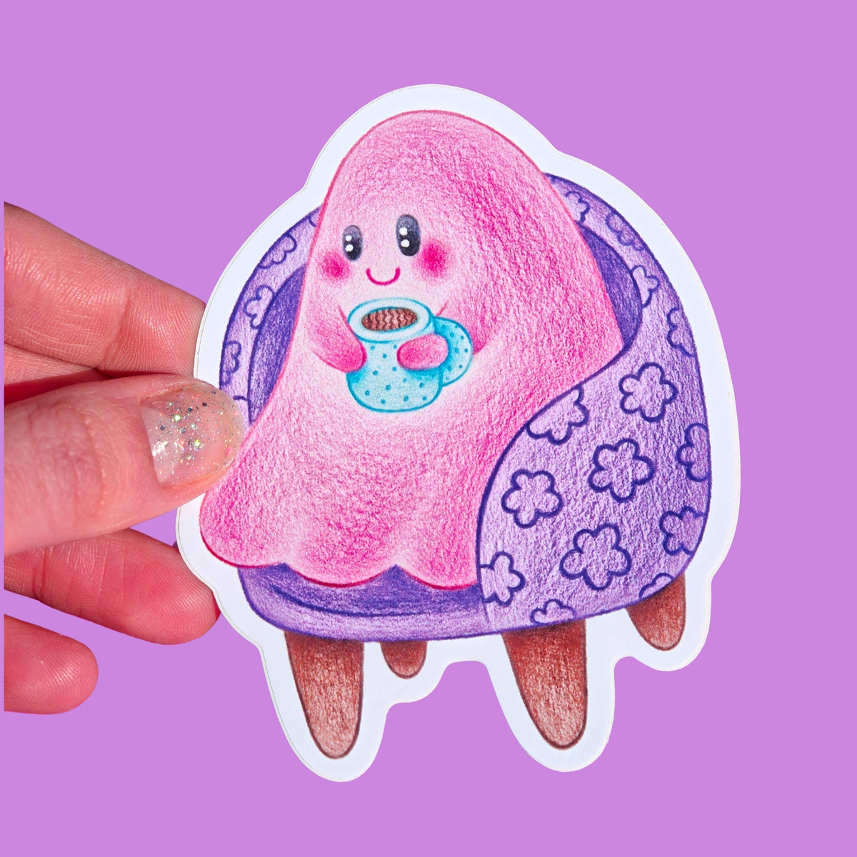 Large Sticker - Marshmallow in an armchair