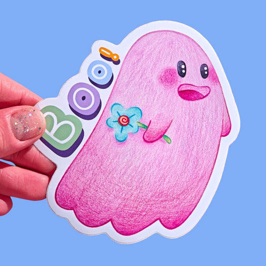 Large Sticker - Boo Marshmallow