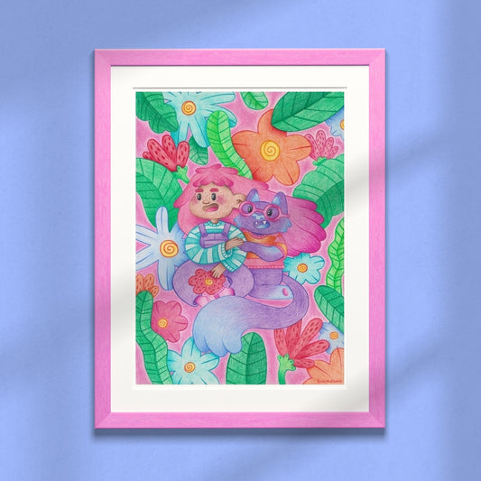 Amongst the Flowers in Türkiye - Signed Art Print | A4
