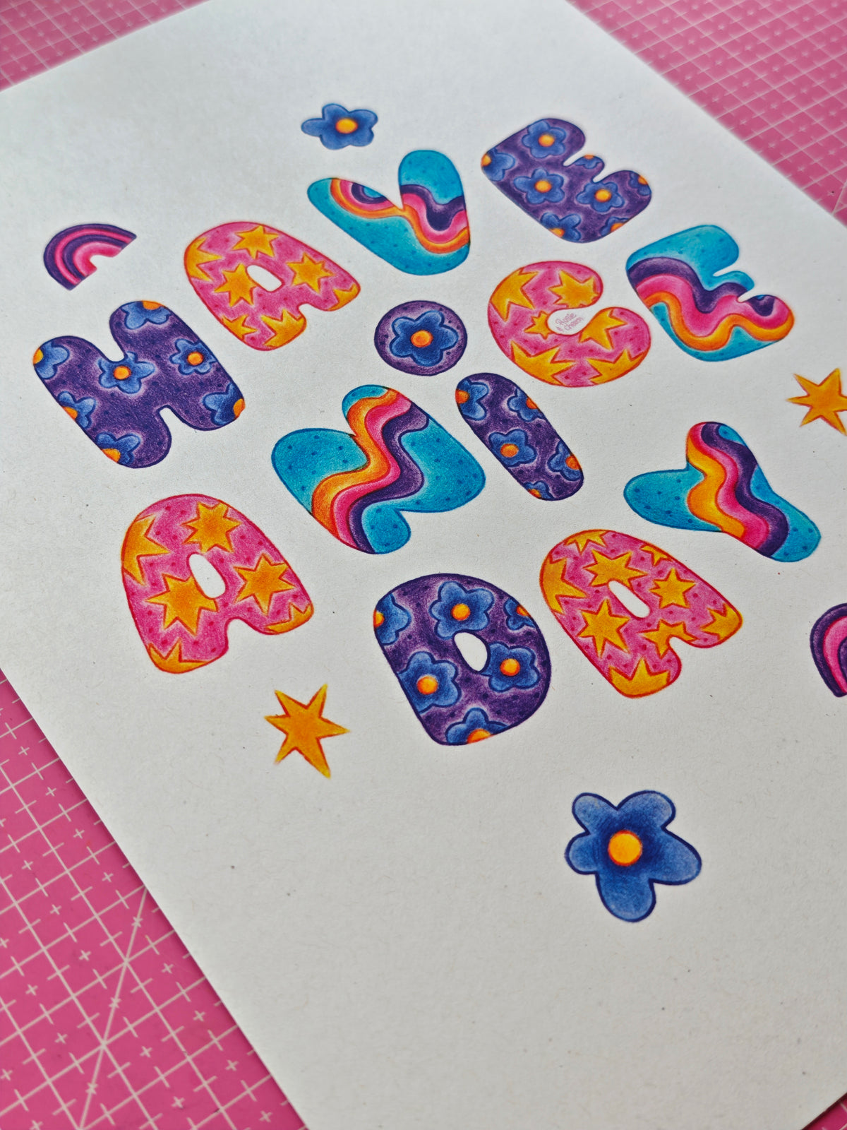 Have A Nice Day 🎵 - Signed Art Print | A4