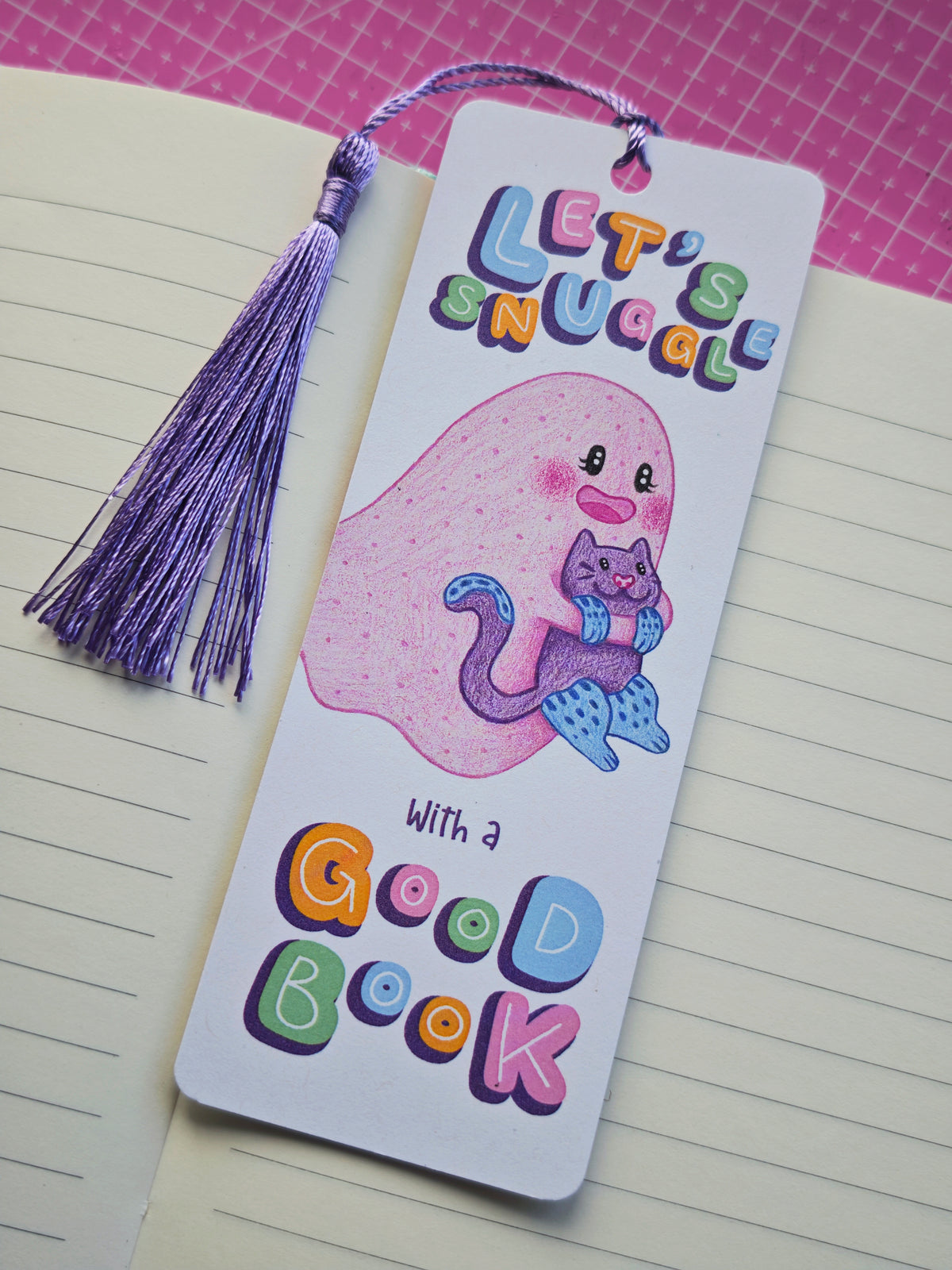 Let's snuggle bookmark