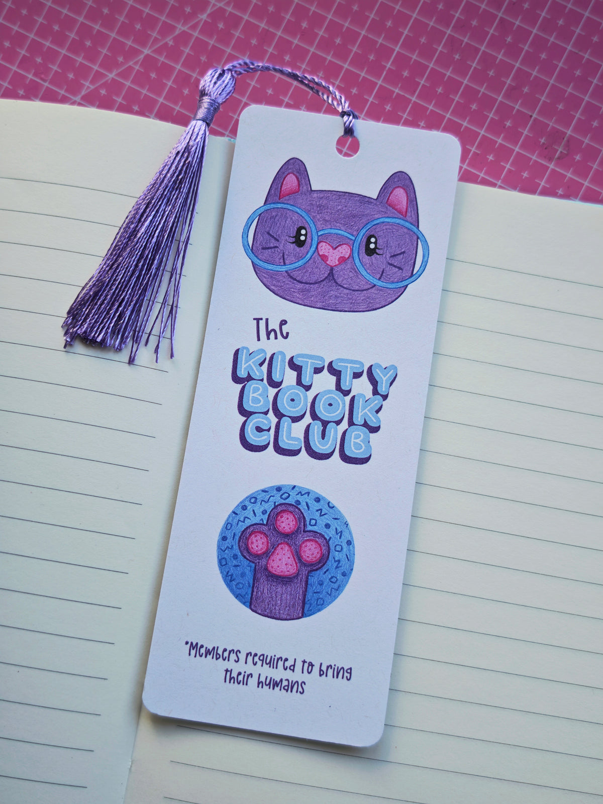 Kitty book club Bookmark
