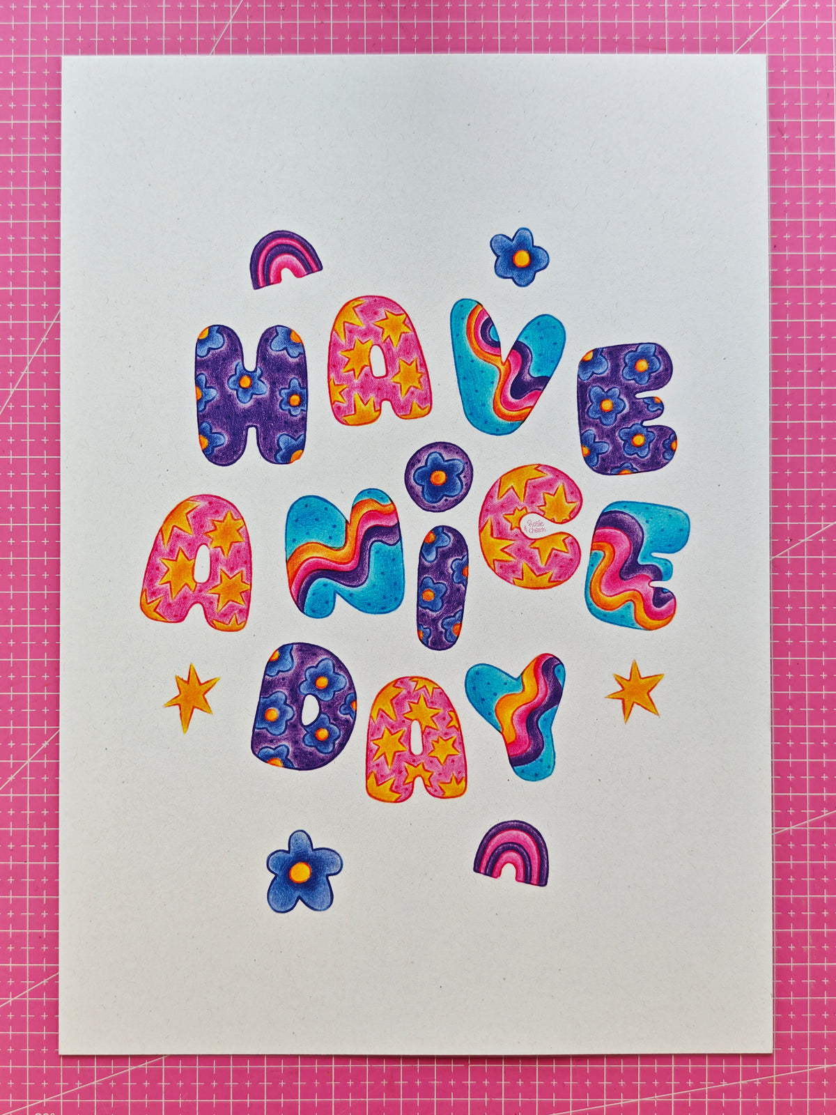 Have A Nice Day 🎵 - Signed Art Print | A4