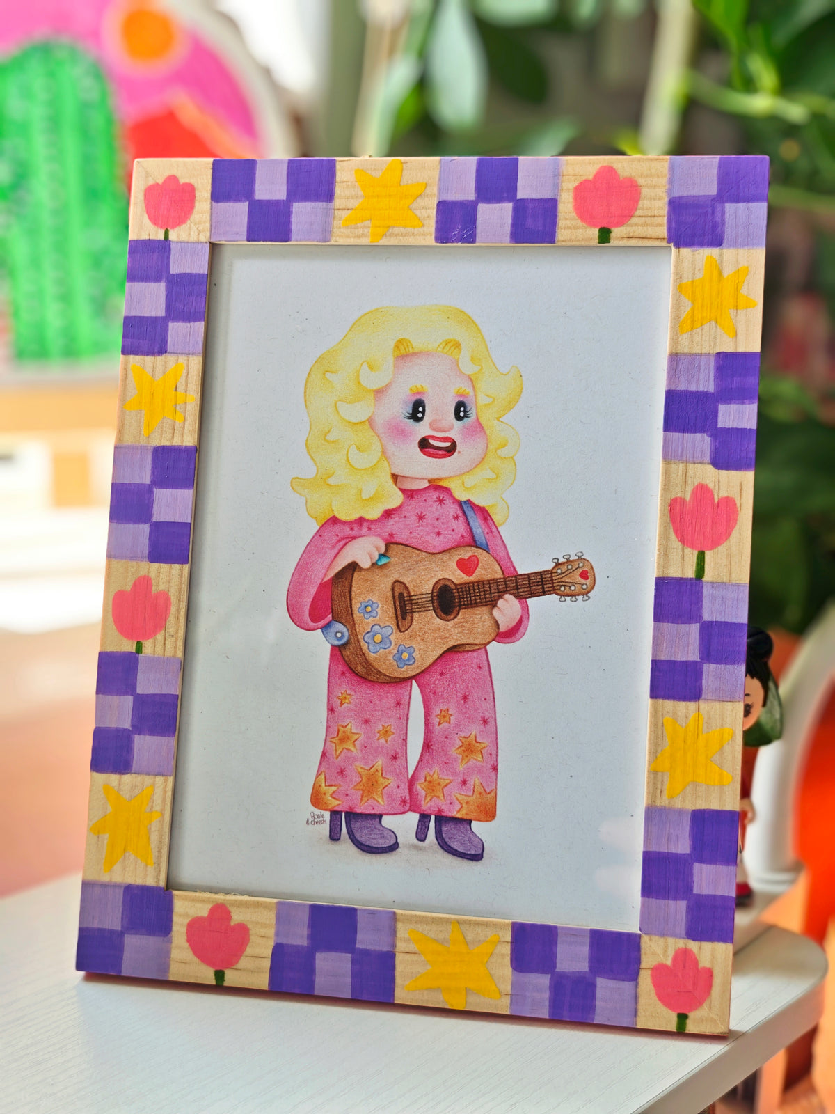 Dolly Parton - Signed Art Print in Hand Painted Frame | 5x7"